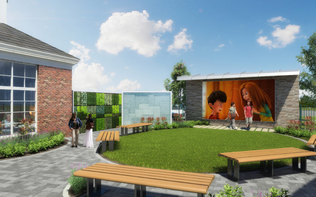 Islip Public Library Terrace